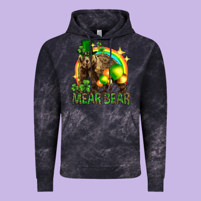 St. Patrick's Day Mear Bear Vintage Hoodie Designed By Howdyjamesfarm