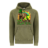 Vintage Olive St. Patrick's Day mear bear Vintage Hoodie - HowdyJamesFarm
