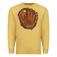 Antique Gold baseball glove Premium Sweatshirt - BarkalooDesign