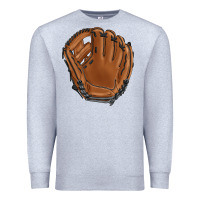 Heather Grey baseball glove Premium Sweatshirt - BarkalooDesign