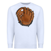White baseball glove Premium Sweatshirt - BarkalooDesign