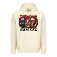 Sandshell Merry Christmas Heifers Premium Hoodie - RanaPortraitStore