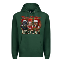 Sports Green Merry Christmas Heifers Premium Hoodie - RanaPortraitStore