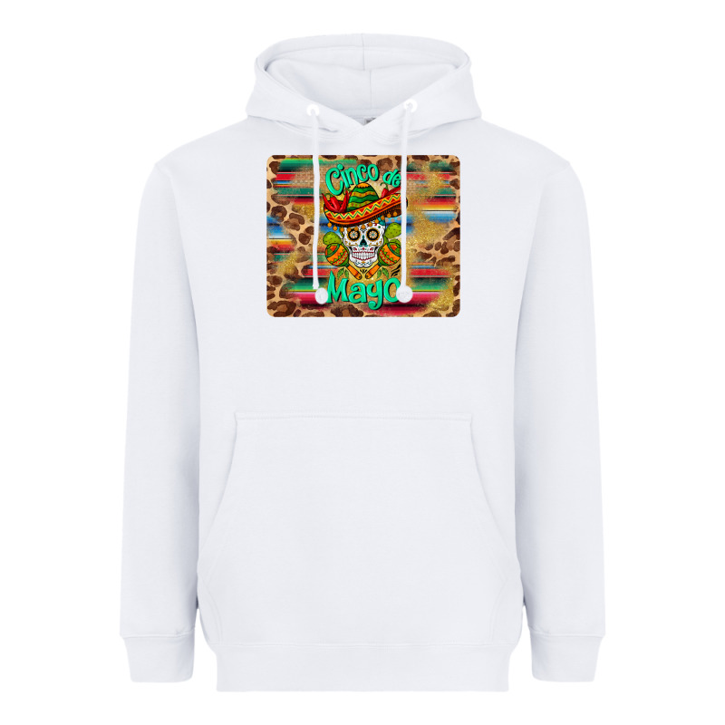 Cinco De Mayo Sombrero Skull Mousepad Heavyweight Hoodie by BarkalooDesign | Teevron