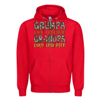 Red grumpa like a regular grandpa only grumpier Zipper Hoodie - Artiststas