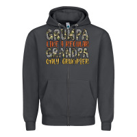 Smoke grumpa like a regular grandpa only grumpier Zipper Hoodie - Artiststas