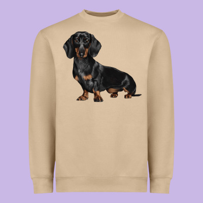 Dachshund Dog Illustrations Heavyweight Sweatshirt Designed By Lillyallendesigns