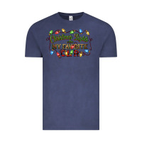 Vintage Denim christmas lights are my favorite color Vintage Tee - CowGirlArtShop