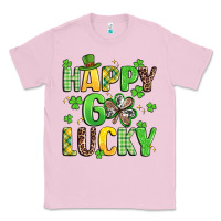 Bubblegum Pink happy go lucky Classic Tee - Artiststas