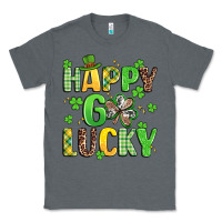 Charcoal Heather happy go lucky Classic Tee - Artiststas