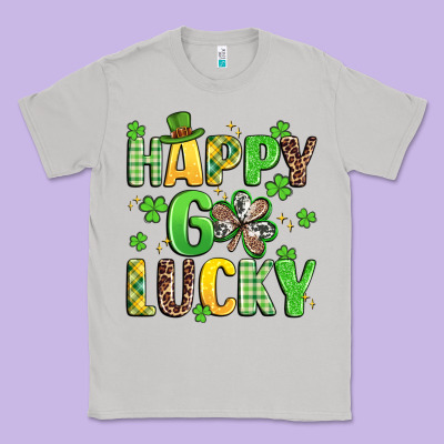 Happy Go Lucky Classic Tee Designed By Artiststas