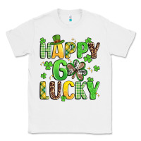White happy go lucky Classic Tee - Artiststas