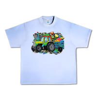 Grape Ice Autism farm tractor Urban Heavy Tee - CowGirlArtShop