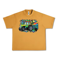 Peanut Butter Autism farm tractor Urban Heavy Tee - CowGirlArtShop