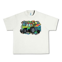 Pistachio Autism farm tractor Urban Heavy Tee - CowGirlArtShop