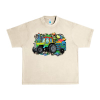 Autism Farm Tractor Urban Heavy Tee | Teevron