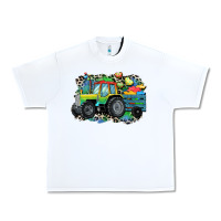 White Autism farm tractor Urban Heavy Tee - CowGirlArtShop