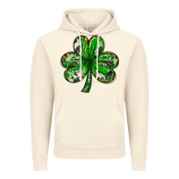 Vintage Artic Shamrock with leopard and cowhide St. Patricks day Vintage Hoodie - HowdyJamesFarm