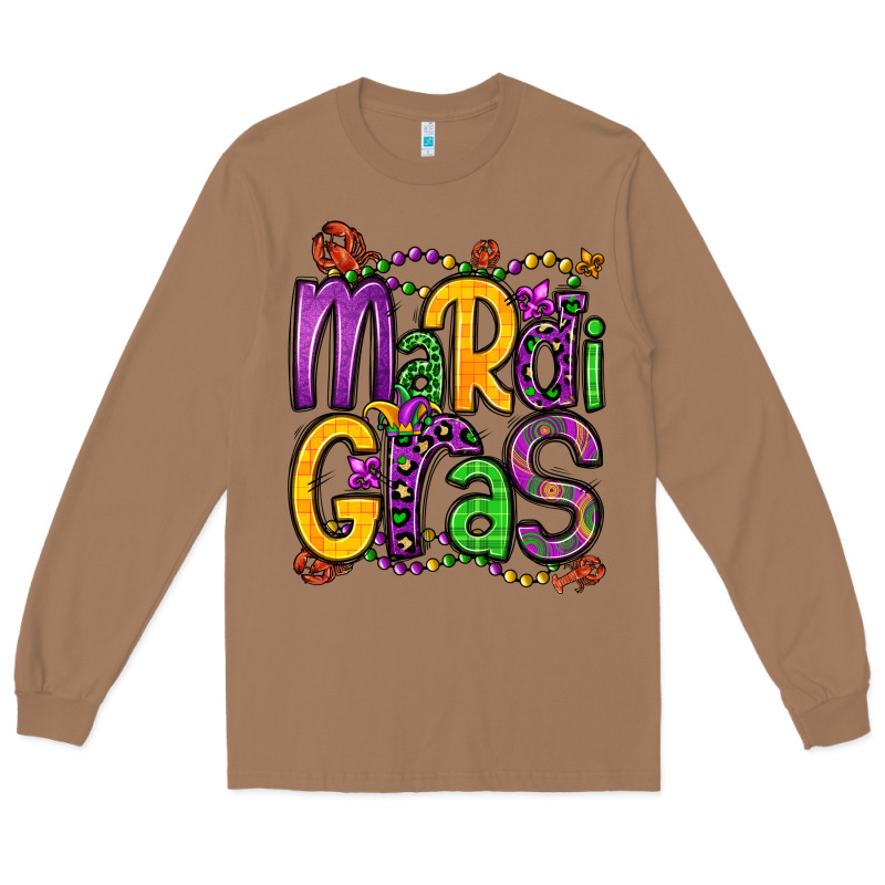 Mardi Gras Long Sleeve Tee by OliviaCreatesArt | Teevron