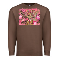 Chestnut pink camouflage bunny background Premium Sweatshirt - BarkalooDesign