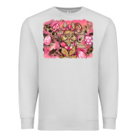 Dove Grey pink camouflage bunny background Premium Sweatshirt - BarkalooDesign