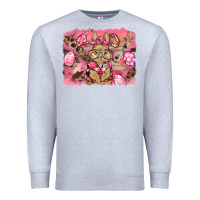 Heather Grey pink camouflage bunny background Premium Sweatshirt - BarkalooDesign