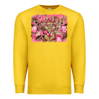Lemon pink camouflage bunny background Premium Sweatshirt - BarkalooDesign