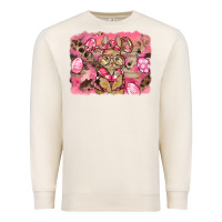 Sandshell pink camouflage bunny background Premium Sweatshirt - BarkalooDesign