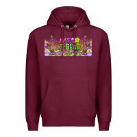 Burgundy Just Bead Premium Hoodie - CowhideDigitalArt