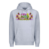 Heather Grey Just Bead Premium Hoodie - CowhideDigitalArt