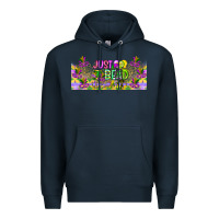 Navy Just Bead Premium Hoodie - CowhideDigitalArt
