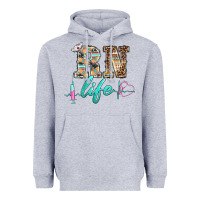 Heather Grey western nurse rn  life Heavyweight Hoodie - BarkalooDesign