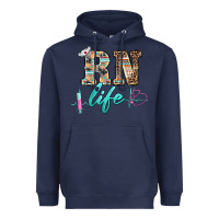 Navy western nurse rn  life Heavyweight Hoodie - BarkalooDesign