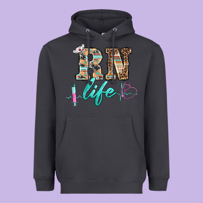 Western Nurse Rn  Life Heavyweight Hoodie Designed By Barkaloodesign