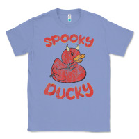Colony Blue spooky devil rubber duck halloween Classic Tee - longCreatives