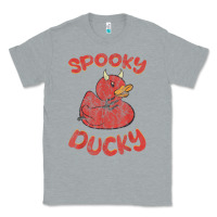 Heather Grey spooky devil rubber duck halloween Classic Tee - longCreatives