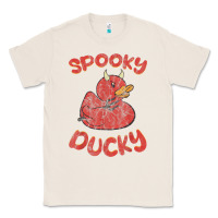 Natural spooky devil rubber duck halloween Classic Tee - longCreatives
