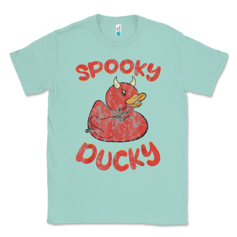 Spooky Devil Rubber Duck Halloween Classic Tee by longCreatives | Teevron