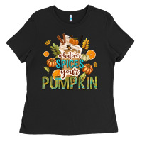 Black Whatever Spices Your Pumpkin Ladies Tee - texasbilliewilder