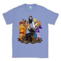 Colony Blue surprise!  scooby dog with friends funny halloween Classic Tee - longCreatives