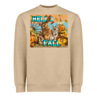 Mushroom Hello Fall Rabbit Heavyweight Sweatshirt - LillyAllenDesigns