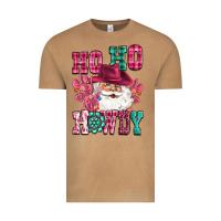 Vintage Camel ho ho howdy santa pink christmas Vintage Tee - CowGirlArtShop