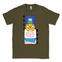 Army Green Cn Adventure Time Finn Jake Bmo Best Buds Classic Tee - longCreatives