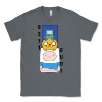 Charcoal Heather Cn Adventure Time Finn Jake Bmo Best Buds Classic Tee - longCreatives