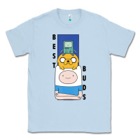Dusty Blue Cn Adventure Time Finn Jake Bmo Best Buds Classic Tee - longCreatives