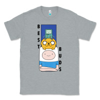 Heather Grey Cn Adventure Time Finn Jake Bmo Best Buds Classic Tee - longCreatives