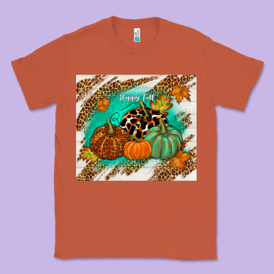 Happy Fall Classic Tee Designed By Tumblerdesignbyshophia