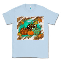 Dusty Blue happy fall Classic Tee - TumblerDesignByShophia