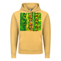 Vintage Mustard St. Patrick's Day brushstrokes Vintage Hoodie - HowdyJamesFarm