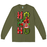 Army Green ho ho ho gnomes fa Long Sleeve Tee - FaDigitalArtStudio